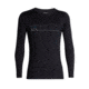 Icebreaker 200 Oasis Deluxe Raglan Long Sleeve Crewe Single Line Ski - Mens, Black, Extra Large, 104412-002-XL