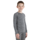 Icebreaker 200 Oasis Long Sleeve Crewe - Kids, Gritstone Heather, 14US, IB10450101314