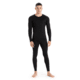 Icebreaker 200 Oasis Long Sleeve Crewe - Mens, Black, Extra Small, IB104365001XS