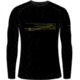 Icebreaker 200 Oasis Long Sleeve Crewe Ski Stripes Thermal Top - Men's, Black, Medium, IB0A56HU001M