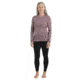 Icebreaker 200 Oasis Long Sleeve Crewe Ski Tracks Thermal Top - Womens, Crystal/Midnight Navy/Aop, Medium, IB0A56HXA65M
