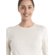 Icebreaker 200 Oasis Long Sleeve Crewe - Womens, Undyed, Small, IB104375000S
