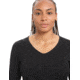 Icebreaker 200 Oasis Long Sleeve V Neck Thermal Top - Womens, Black, Extra Large, IB104379001XL