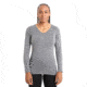 Icebreaker 200 Oasis Long Sleeve V Neck Thermal Top - Womens, Gritstone Heather, Extra Small, IB104379013XS
