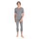 Icebreaker 200 Oasis Short Sleeve Crewe Thermal Top - Men's, Gritstone Heather, Small, IB104509013S