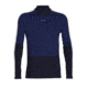Icebreaker 200 Sonebula Long Sleeve High Neck Thermal Top - Mens, Midnight Navy/Royal Navy/Snow/Cb, Small, IB0A59JT090S