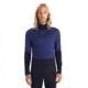 Icebreaker 200 Sonebula Long Sleeve High Neck Thermal Top - Mens, Midnight Navy/Royal Navy/Snow/Cb, Small, IB0A59JT090S