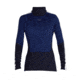 Icebreaker 200 Sonebula Long Sleeve High Neck Thermal Top - Womens, Midnight Navy/Royal Navy/Snow/Cb, Small, IB0A59JU090S