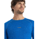 Icebreaker 200 ZoneKnit Long Sleeve Crewe Thermal Top - Mens, Lazurite/Solar/Cb, 2XL, IB0A56HA876XXL