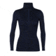 Icebreaker 260 Tech Long Sleeve Half Zip Thermal Top - Men's, Midnight Navy, Medium, IB104372401M