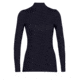 Icebreaker 260 Tech Long Sleeve Turtleneck Thermal Top - Womens, Midnight Navy, Extra Large, IB0A56IF401XL