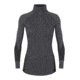 Icebreaker 261 Zone Long Sleeve Half Zip - Womens, Jet Heather/Black/Snow, Small, 104394-001-S