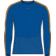 Icebreaker 260 ZoneKnit Long Sleeve Crewe Thermal Top - Men's, Lazurite/Solar/Cb, Medium, IB0A56HH876M