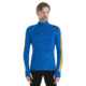 Icebreaker 260 ZoneKnit Long Sleeve Half Zip Thermal Top - Mens, Lazurite/Solar/Cb, Extra Large, IB0A56HF876XL