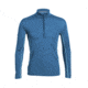 Aero Long Sleeve Half Zip - Mens-Admiral/Cyan-X-Large
