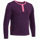 Icebreaker Amity Long Sleeve Crew - Girls-Vino/Shocking-8