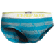Anatomica Briefs - Mens-Stripe Alpine/Metro Heather/White-Small