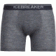 Icebreaker Anatomica Rib Boxer with Fly - Men's -Gritstone Heather/Stealth-Medium