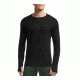 Icebreaker Apex Long Sleeve Crew - Men's-Black/Black-Small