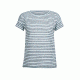 Icebreaker Aria Short Sleeve Scoop Pulled Lines, Dew/Monsoon, XL, 104092401XL