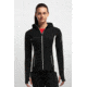 Icebreaker Atom Long Sleeve Hood Jacket - Women's-Black/Snow-Medium