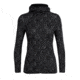 Icebreaker Away Long Sleeve Zip Hood Showers - Women's, Black, Large, 104079002L