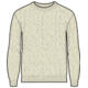 Icebreaker Cable Knit Crewe Sweater - Men's, Undyed, Extra Large, IB0A56S5000XL