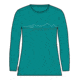 Icebreaker Central Classic Long Sleeve Icebreaker T-Shirt - Women's, Flux Green, Extra Large, IB0A56QT861XL