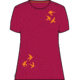 Icebreaker Central Classic Long Sleeve Swarming Shapes T-Shirt - Women's, Electron Pink, Large, IB0A56U1851L