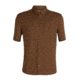 Icebreaker Compass Short Sleeve Shirt - Men's, Tobacco/Monsoon/Dobby, Large, 103611201L