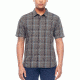 Icebreaker Compass Short Sleeve Shirt, Metal/Monsoon/Plaid, S, 103611002S