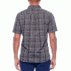 Icebreaker Compass Short Sleeve Shirt, Metal/Monsoon/Plaid, S, 103611002S