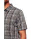 Icebreaker Compass Short Sleeve Shirt, Metal/Monsoon/Plaid, S, 103611002S