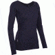 Icebreaker Crush Long Sleeve Scoop Top - Women's-Stripe Lotus Overdye-Small