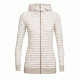 Icebreaker Crush Long Sleeve Zip Hood - Women's, Fawn Heather/Snow/Stripe, Extra Small, 104093201XS