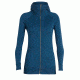 Icebreaker Crush Long Sleeve Zip Hood - Women's, Prussian Blue, Small, 104093402S
