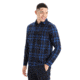 Icebreaker Dawnder Long Sleeve Flannel Shirt Plaid - Mens, Midnight Navy/Kyanite, Small, IB0A59HC890S