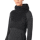Icebreaker Descender Hybrid Long Sleeve Half Zip Hood - Womens, Black/Jet HTHR, Large, 104281A05L