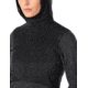 Icebreaker Descender Hybrid Long Sleeve Half Zip Hood - Womens, Black/Jet HTHR, Large, 104281A05L