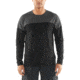 Icebreaker Kinetica Long Sleeve Crewe - Mens, Black/Black HTHR, Medium, 104585001M