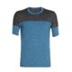 Icebreaker Kinetica Short Sleeve Crewe - Mens, Thunder/Midnight Navy Hthr/Reflective, L, 104582401L