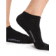 Icebreaker Lifestyle Fine Gauge No Show Socks - Womens, Black/Snow, Small, IB0A56CEA06S