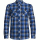 Icebreaker Lodge Long Sleeve Flannel Shirt - Men's-Largo/Midnight Navy/Plaid-Large