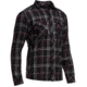 Icebreaker Lodge Long Sleeve Flannel Shirt - Mens-Carbon/Redwood-Medium