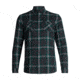 Icebreaker Lodge Long Sleeve Flannel Shirt - Mens, Jet Heather/Dark Pine/Plaid, Medium, 104478-002-M