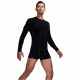 Icebreaker Long Sleeve Crewe Undergarment Clearance - Men's-Black/Mineral-Small