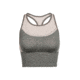 Icebreaker Meld Zone Long Sport Bra, Metal/Pumice, XS, 104076002XS