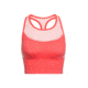 Icebreaker Meld Zone Long Sport Bra, Poppy Red/Sorbet, S, 104076601S