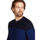 Icebreaker Men Waypoint Crewe Sweater, Midnight Navy/Royal Navy/CB, L, IB104328938L