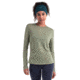 Icebreaker Merino 125 ZoneKnit Energy Wind LS Tee - Womens, Lichen, Large, IB0A56ZTA74L